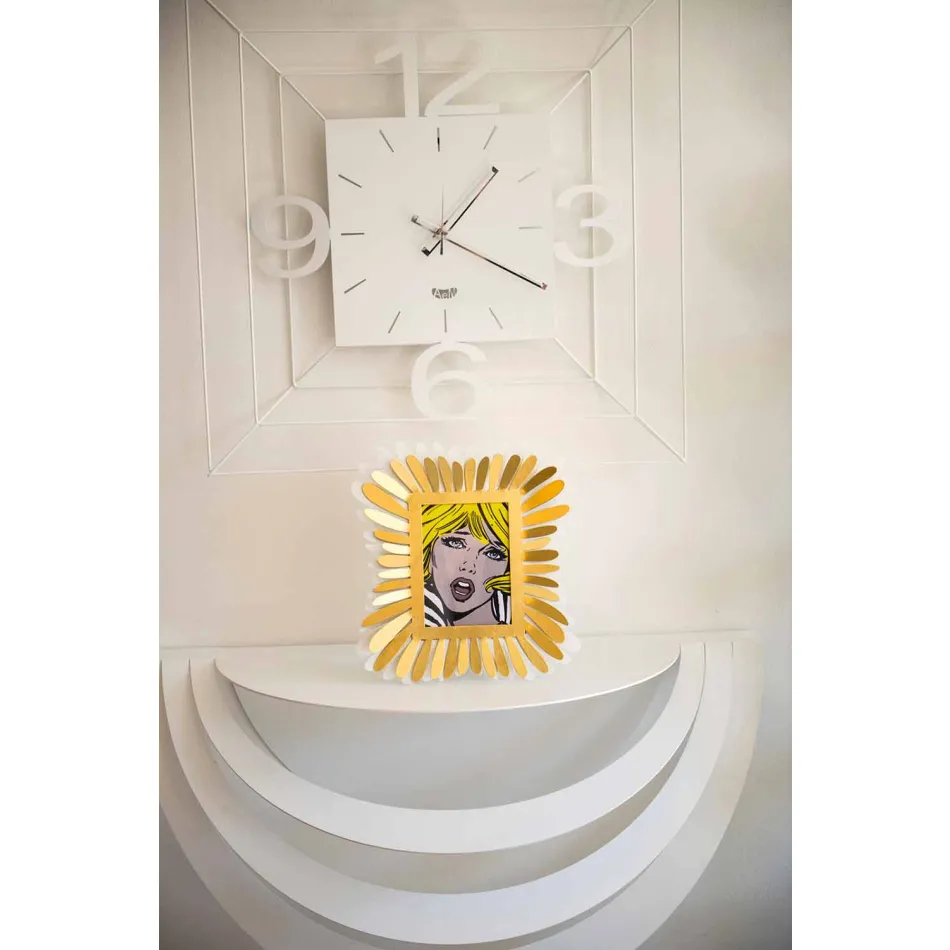 Moderne design Jernophængt konsol til stue fremstillet i Italien - Olfeo Viadurini