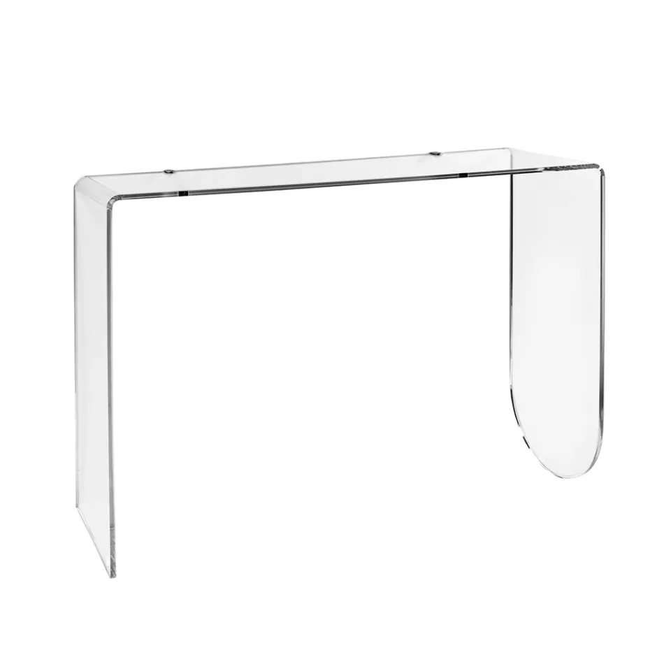 Alarico Transparent Plexiglas Konsolbord med Moderne Design Fremstillet i Italien Viadurini