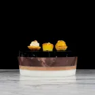 Italiensk luksus lamineret marmor centerpiece container - Leonida Viadurini