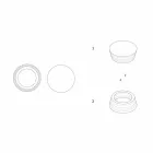 Italiensk luksus lamineret marmor centerpiece container - Leonida Viadurini