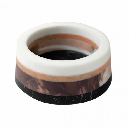 Italiensk luksus lamineret marmor centerpiece container - Leonida Viadurini