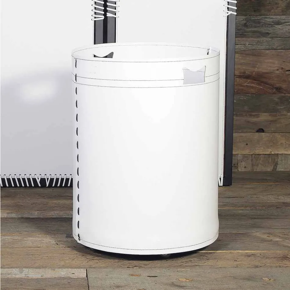 Logholder i 100% Fremstillet i Italien læder Viadurini