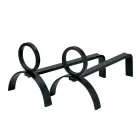 Par Metal Pejs Andirons Højde 21 cm Fremstillet i Italien - Sari Viadurini