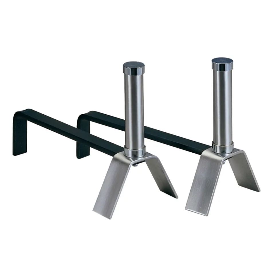 Par Brænde Andirons Højde 28 cm Made in Italy - Armbånd Viadurini