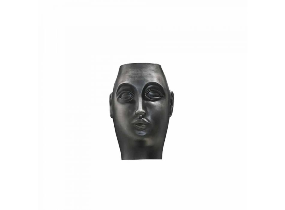 Par ansigtsformede keramiske ornamenter, fremstillet i Italien - visage Viadurini