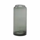 Par dekorative vaser i blåt og røget farvet glas, moderne design - Adriano Viadurini