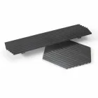 Par bakker i sort eller guldlakeret stål Modern Design - Savona Viadurini