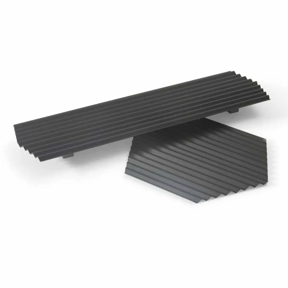 Par bakker i sort eller guldlakeret stål Modern Design - Savona Viadurini