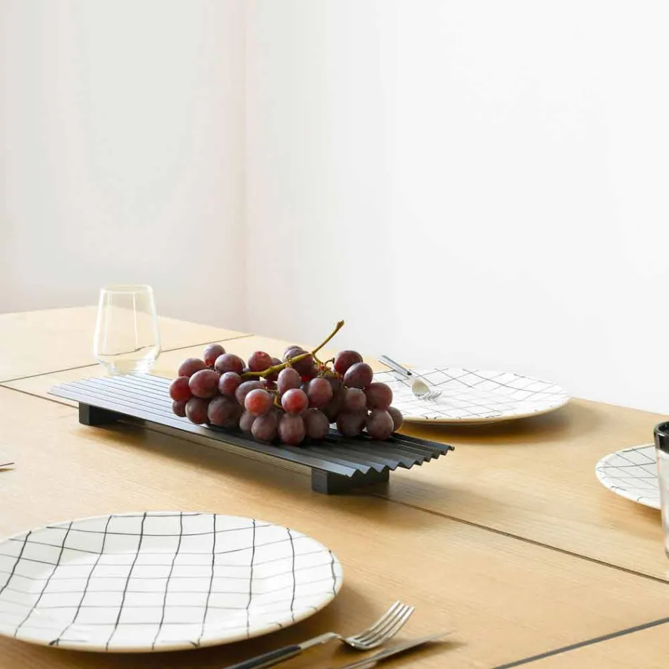 Par bakker i sort eller guldlakeret stål Modern Design - Savona Viadurini