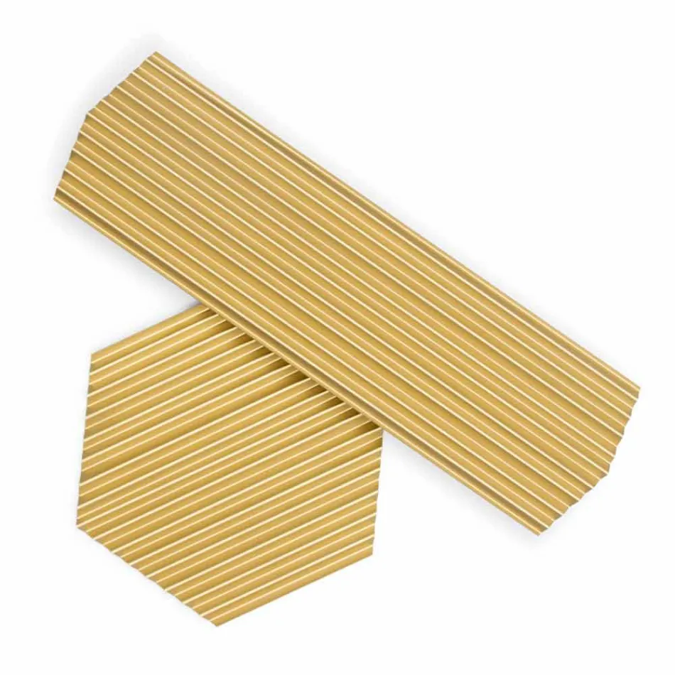 Par bakker i sort eller guldlakeret stål Modern Design - Savona Viadurini