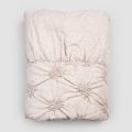 Dobbelt sengetæppe i linned og bomuld med elegant luksusbroderi - Patrizio