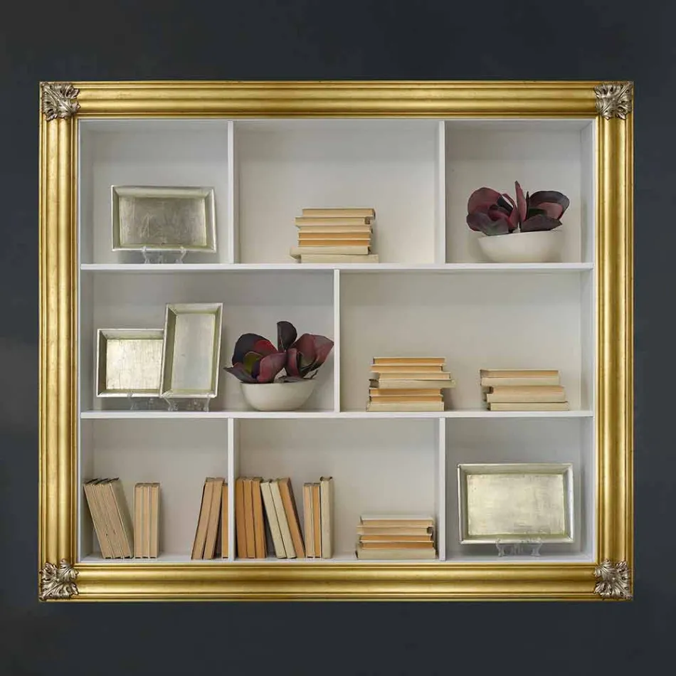 Vægmonteret plasmaramme i ayus træ, gran lavet i Italien Giulio Viadurini