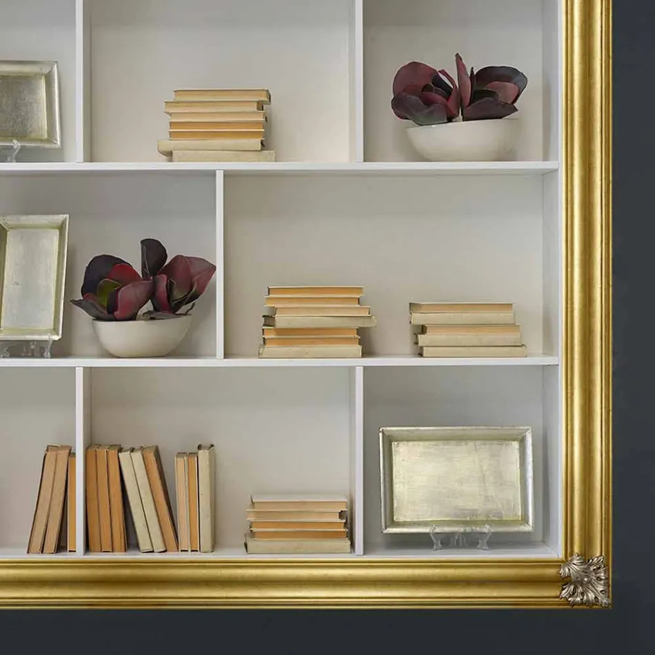 Vægmonteret plasmaramme i ayus træ, gran lavet i Italien Giulio Viadurini