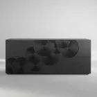 Skænk med 10 ante skifer, moderne design, hvid, sort eller guld Viadurini