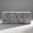 Skænk med 3 døre og 3 indvendige hylder i træ og MDF - Pesci Viadurini