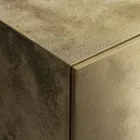 Skænk med 3 døre og 3 indvendige hylder i træ og MDF - Pesci Viadurini