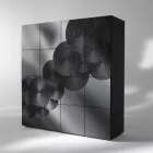 Moderne design 8-dørs skænk Ardesia, hvid, sort eller guld Viadurini