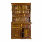 Skænk i klassisk stil med massivt akacietræsstruktur - Umami Viadurini