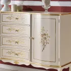 Klassisk 2 låger og 4 skuffer træskænk lavet i Italien - Windsor Viadurini