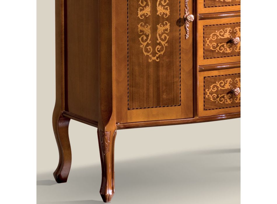 Luksus klassisk skænk til stuen i Made in Italy Wood - Katerine Viadurini