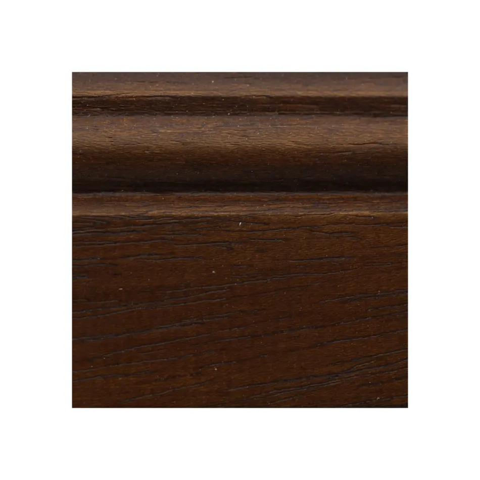 Klassisk skænk i Tanganyika træ med 6 skuffer og 2 låger lavet i Italien - Bragi Viadurini