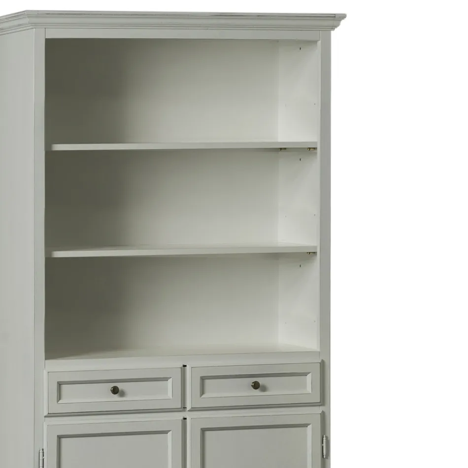 Skænk med 2 låger, 2 skuffer og 2 åbne hylder Lavet i Italien - Camene Viadurini