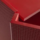 Skænk til stue med 2 døre i diamantfinish fremstillet i Italien - Sagittario Viadurini