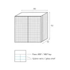 Skænk til stue med 2 døre i diamantfinish fremstillet i Italien - Sagittario Viadurini