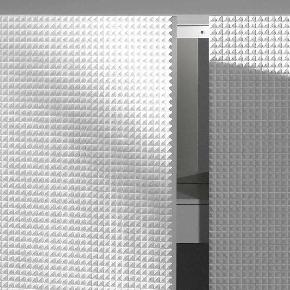 design skænk med 2 døre hvid, sort eller guld mønster Flora Viadurini