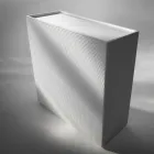 design skænk med 2 døre hvid, sort eller guld mønster Flora Viadurini