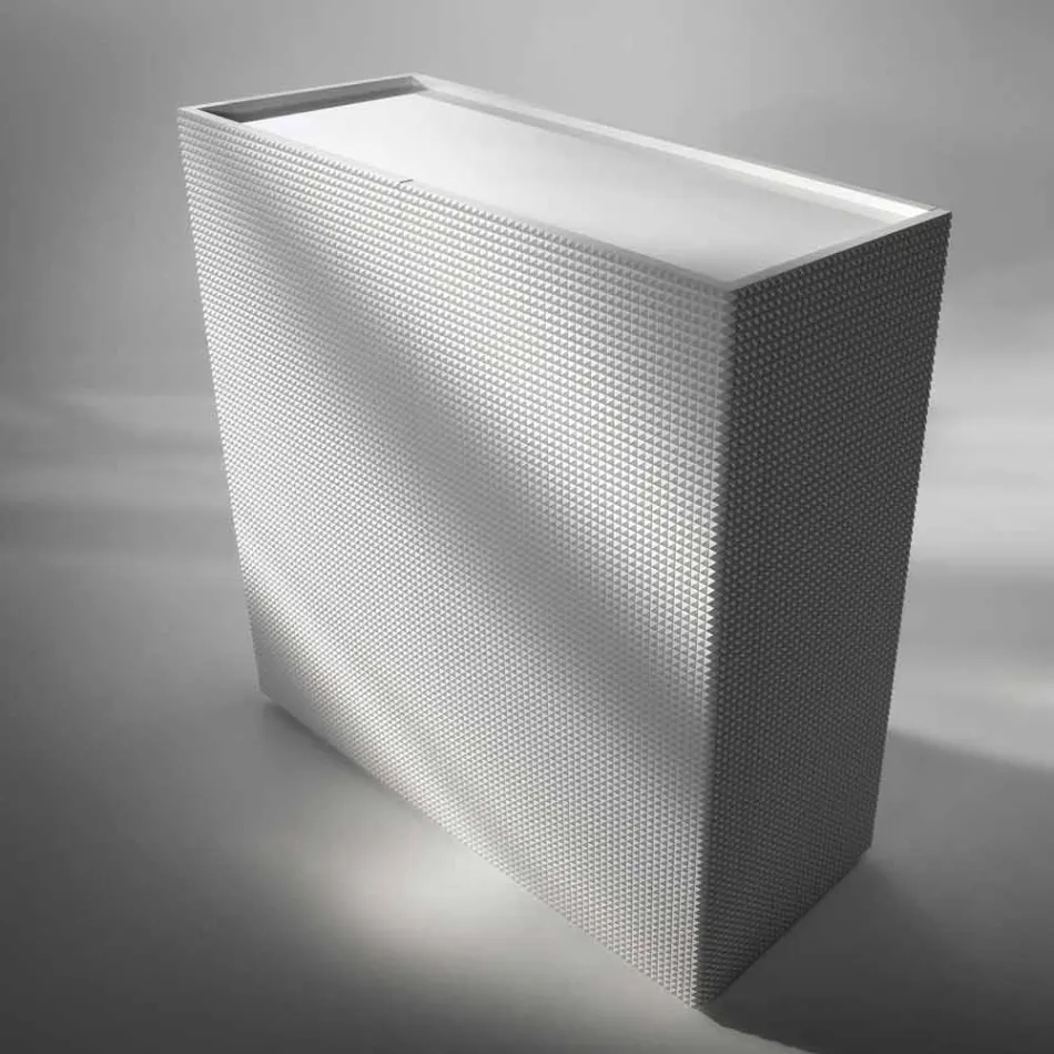 design skænk med 2 døre hvid, sort eller guld mønster Flora Viadurini