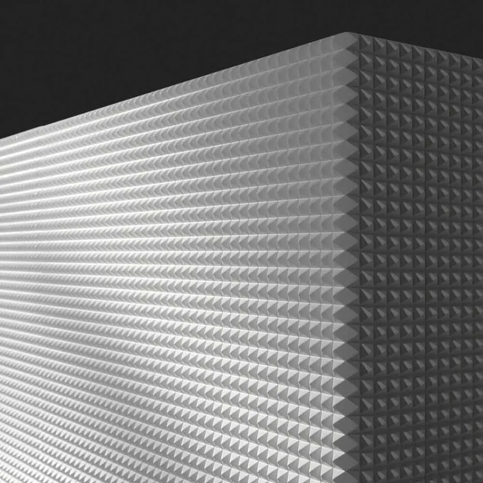 design skænk med 2 døre hvid, sort eller guld mønster Flora Viadurini