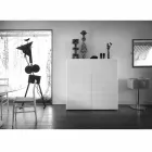 design skænk med 2 døre hvid, sort eller guld mønster Flora Viadurini