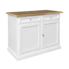 Træskænk med 2 skuffer og 2 låger Made in Italy - Uller Viadurini