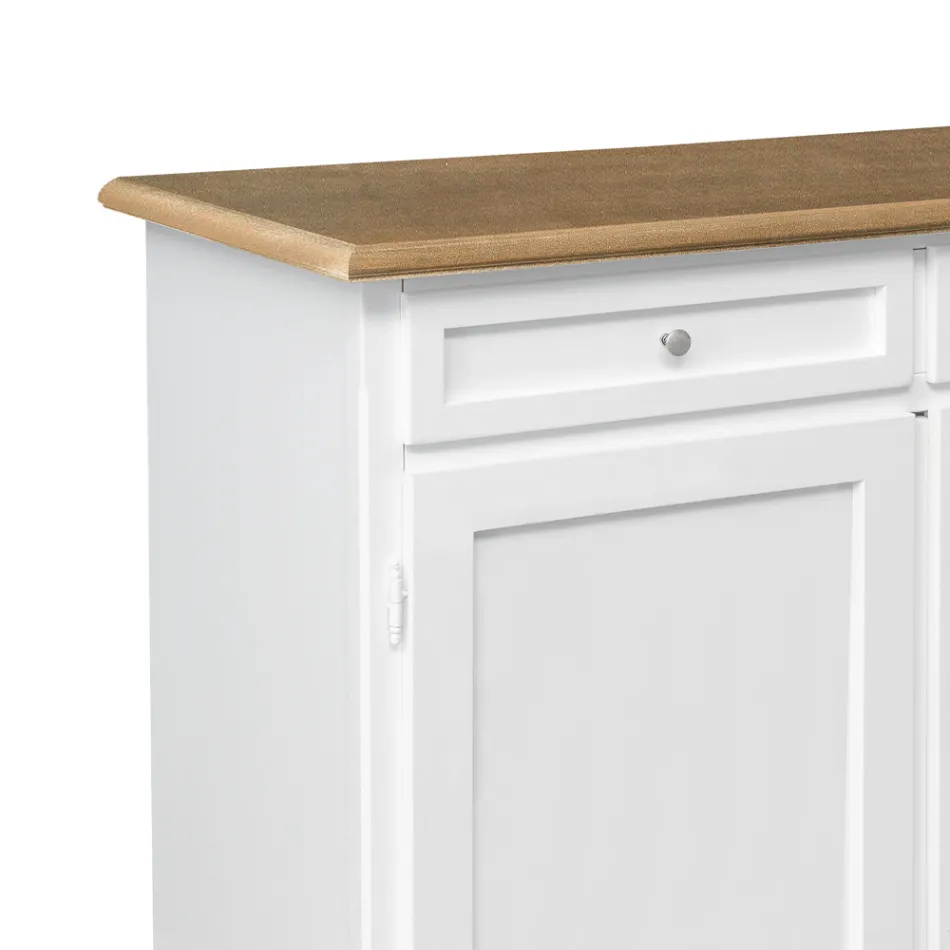 Træskænk med 2 skuffer og 2 låger Made in Italy - Uller Viadurini