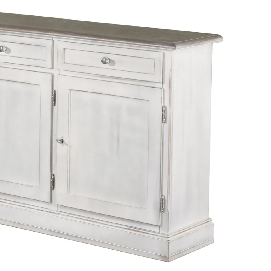 Træskænk med 3 skuffer og 3 låger Made in Italy - Uller Viadurini