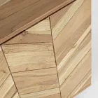 Skænk i akacietræ med 2 låger og 3 skuffer Design Homemotion - Carla Viadurini