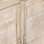 Skænk i mangotræ med håndindlagte dekorationer - Zotto Viadurini