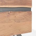 Skænk i træ og malet stål Homemotion i moderne design - Silvia Viadurini