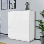 Skænk i melamintræ 3 værelser og 2 hylder lavet i Italien - Alyssa Viadurini