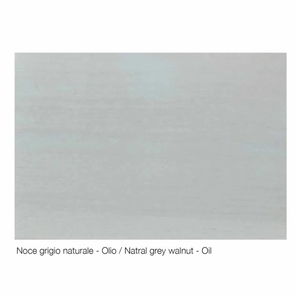 Moderne skænk med 3 døre naturlige valnød, L 215 x B 50 cm, Flora Viadurini