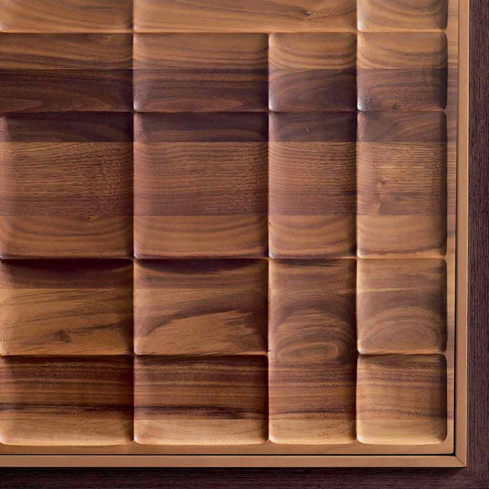 Moderne design Skab med 3 døre i massivt træ Anna Viadurini