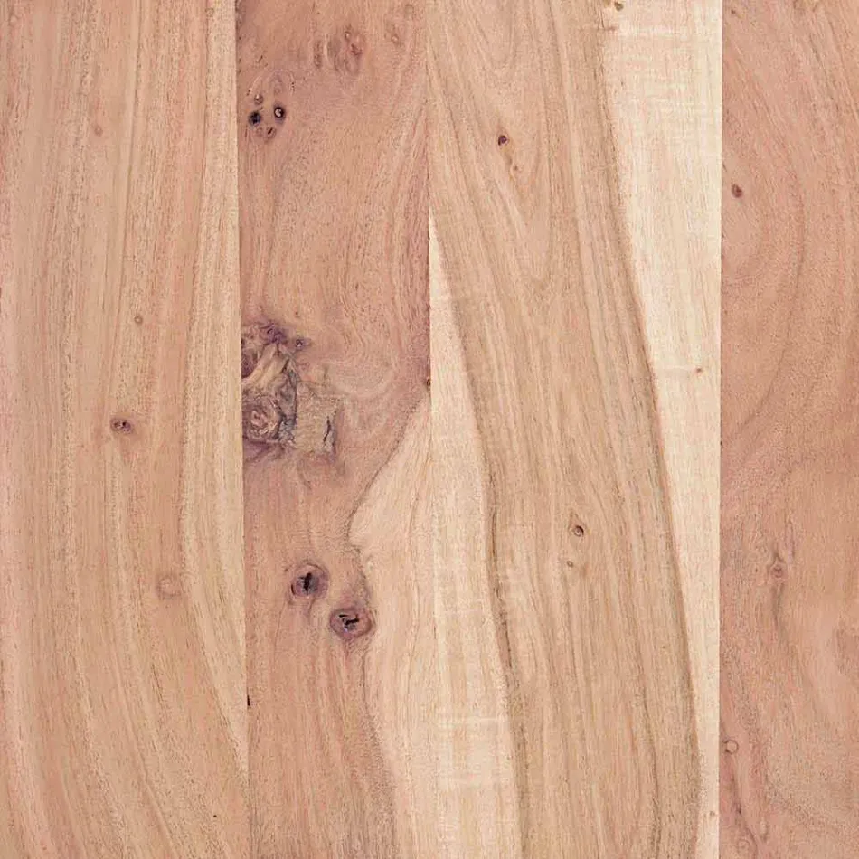 Moderne skænk i akacietræ med 2 døre og 3 skuffer Homemotion - Lauro Viadurini