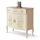 Stue skænk i valnød eller hvidt træ og indlæg lavet i Italien - Katerine Viadurini