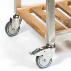 Udekøkken i stål og træ med Teppanyaki - Buoncalliope Viadurini