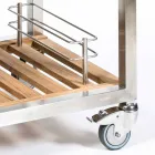 Udekøkken i stål og træ med Teppanyaki - Buoncalliope Viadurini