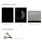 Udekøkken 140x65x93 cm lavet af massiv teak og aluminium - Convivial Viadurini