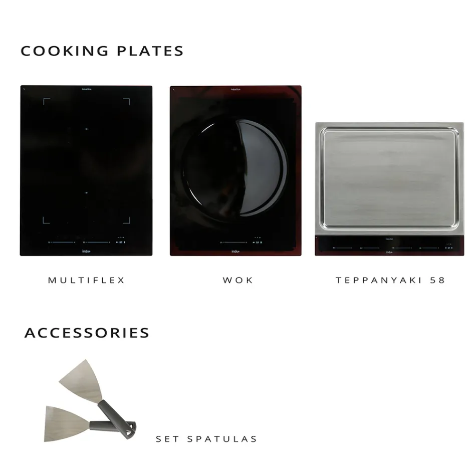 Udekøkken 140x65x93 cm lavet af massiv teak og aluminium - Convivial Viadurini