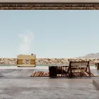 Udekøkken 141x70x93 cm lavet af massiv teaktræ og aluminium - Stilosa Viadurini