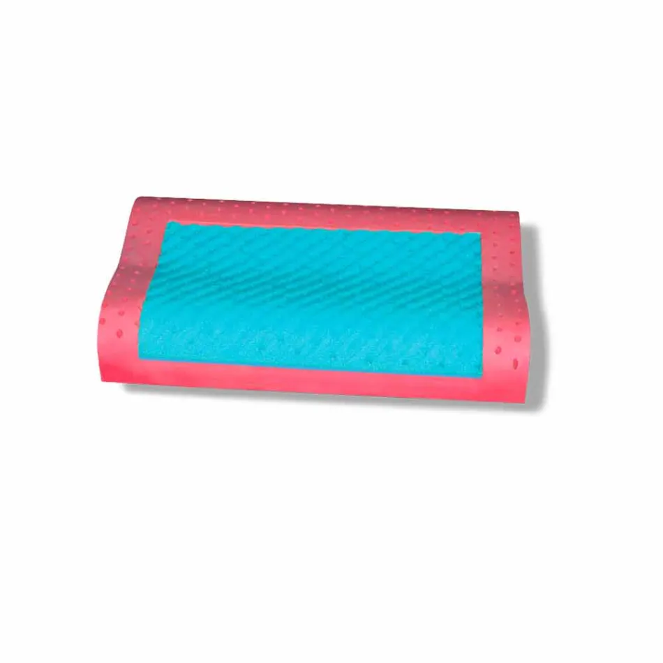 Dobbeltbølgepude i hukommelsesginseng og hukommelse AirSense fremstillet i Italien - Themser Viadurini